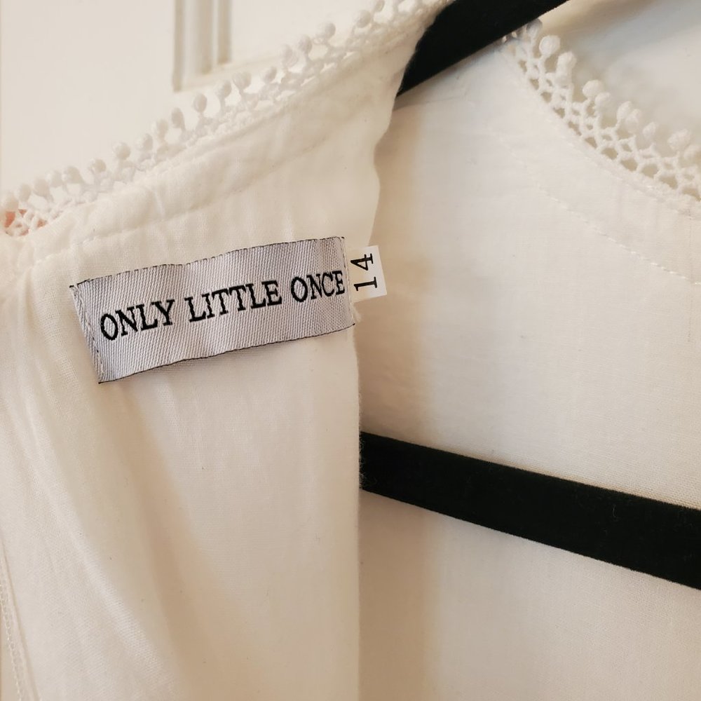 Only Little Once layered white cotton special occasion dress - Picture 7 of 7